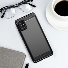 Заредете изображение във визуализатора на галерията – Carbon Case Flexible Cover TPU Case for Samsung Galaxy A31 blue - TopMag

