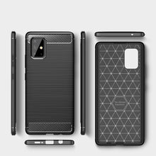 Заредете изображение във визуализатора на галерията – Carbon Case Flexible Cover TPU Case for Samsung Galaxy A31 blue - TopMag
