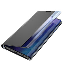 Заредете изображение във визуализатора на галерията – Sleep Case Bookcase Type Case with Smart Window for Samsung Galaxy Note 20 black - TopMag
