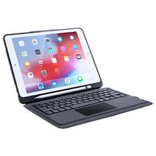 Заредете изображение във визуализатора на галерията – Dux Ducis Domo Lite Bluetooth Keyboard Foldable Cover Smart Sleep Tablet Stand iPad 10.2 (2021) / iPad 10.2 (2020) / iPad 10.2 (2019) / iPad Pro 10.5 '' 2017 / iPad Air 2019 Black - TopMag
