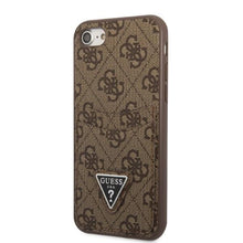 Заредете изображение във визуализатора на галерията – Guess GUHCI8P4TPW iPhone 7/8 SE 2020 / SE 2022 hardcase brown/brown hardcase 4G Triangle Logo Cardslot
