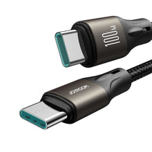 Заредете изображение във визуализатора на галерията – Joyroom Light-Speed ​​Series SA25-CC5 100W USB-C / USB-C Cable 1.2m - Black

