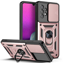Заредете изображение във визуализатора на галерията – Hybrid Armor Camshield case for Samsung Galaxy A33 5G armored case with camera cover pink
