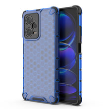 Заредете изображение във визуализатора на галерията – Honeycomb case for Xiaomi Redmi Note 12 Pro+ armored hybrid cover blue
