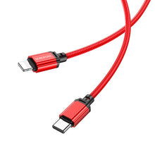 Заредете изображение във визуализатора на галерията – Borofone Cable BX87 Sharp - Type C to Lightning - PD 20W 1 metre red
