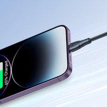 Заредете изображение във визуализатора на галерията – Joyroom USB C - Lightning 20W Surpass Series cable for fast charging and data transfer 0.25 m black (S-CL020A11)
