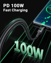 Заредете изображение във визуализатора на галерията – Acefast cable type c to type c 5a pd100w lcd c6-03 2m black
