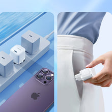 Заредете изображение във визуализатора на галерията – Mini USB C Charger 20W PD with USB C Cable - Lightning Joyroom JR-TCF02 | White
