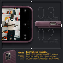 Заредете изображение във визуализатора на галерията – CASEOLOGY PARALLAX MAG MAGSAFE IPHONE 14 PRO MAX BURGUNDY
