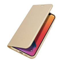 Заредете изображение във визуализатора на галерията – DUX DUCIS Skin Pro Bookcase type case for iPhone 12 mini golden - TopMag
