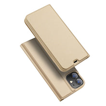 Заредете изображение във визуализатора на галерията – DUX DUCIS Skin Pro Bookcase type case for iPhone 12 Pro / iPhone 12 golden - TopMag
