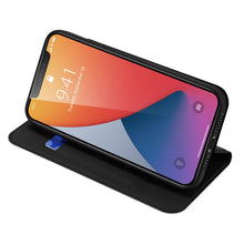 Заредете изображение във визуализатора на галерията – DUX DUCIS Skin Pro Bookcase type case for iPhone 12 Pro Max black - TopMag
