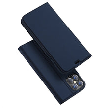 Заредете изображение във визуализатора на галерията – DUX DUCIS Skin Pro Bookcase type case for iPhone 12 Pro Max blue - TopMag
