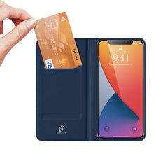 Заредете изображение във визуализатора на галерията – DUX DUCIS Skin Pro Bookcase type case for iPhone 12 Pro Max blue - TopMag
