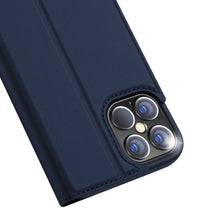 Заредете изображение във визуализатора на галерията – DUX DUCIS Skin Pro Bookcase type case for iPhone 12 Pro Max blue - TopMag
