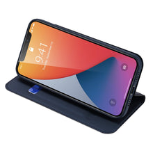 Заредете изображение във визуализатора на галерията – DUX DUCIS Skin Pro Bookcase type case for iPhone 12 Pro Max blue - TopMag
