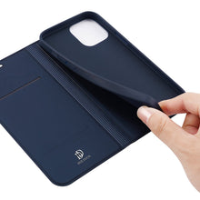 Заредете изображение във визуализатора на галерията – DUX DUCIS Skin Pro Bookcase type case for iPhone 12 Pro Max blue - TopMag
