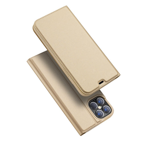 DUX DUCIS Skin Pro Bookcase type case for iPhone 12 Pro Max golden - TopMag