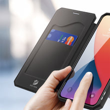Заредете изображение във визуализатора на галерията – DUX DUCIS Skin X Bookcase type case for iPhone 12 Pro / iPhone 12 black - TopMag
