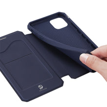 Заредете изображение във визуализатора на галерията – DUX DUCIS Skin X Bookcase type case for iPhone 12 Pro Max blue - TopMag
