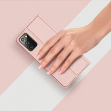 Заредете изображение във визуализатора на галерията – DUX DUCIS Skin X Bookcase type case for Samsung Galaxy Note 20 blue - TopMag
