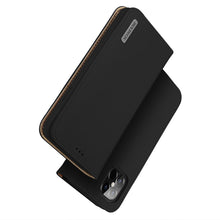 Заредете изображение във визуализатора на галерията – DUX DUCIS Wish Genuine Leather Bookcase type case for iPhone 12 Pro Max black - TopMag

