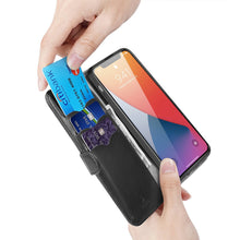 Заредете изображение във визуализатора на галерията – Dux Ducis Kado Bookcase wallet type case for iPhone 12 Pro Max black - TopMag
