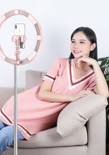 Заредете изображение във визуализатора на галерията – Ring lamp selfie LED flash tripod 52 - 170 cm black phone holder - TopMag
