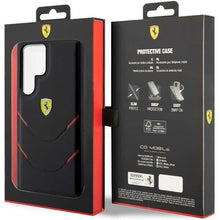 Заредете изображение във визуализатора на галерията – Ferrari FEHCS23LPBAK S23 Ultra S918 black/black hardcase Hot Stamp Lines
