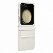 Заредете изображение във визуализатора на галерията – Eco-leather case for Samsung Galaxy Z Flip 5 - cream

