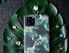 Заредете изображение във визуализатора на галерията – Kingxbar Forest glowing in the dark case decorated with original Swarovski crystals iPhone 11 Pro purple - TopMag
