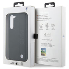 Заредете изображение във визуализатора на галерията – Original faceplate case BMW BMHCS23M22RDPK for SAMSUNG S23 Plus (Textured and Big Logo Stripe / black)
