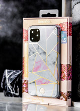 Заредете изображение във визуализатора на галерията – Kingxbar Marble Series case decorated printed marble iPhone 11 Pro green - TopMag
