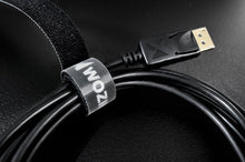 Заредете изображение във визуализатора на галерията – Wozinsky straps cable organizer 2 m Hook and Loop black (WVO2MBK) - TopMag
