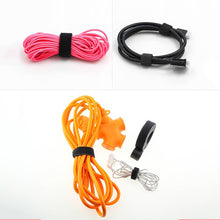 Заредете изображение във визуализатора на галерията – Wozinsky straps cable organizer 2 m Hook and Loop black (WVO2MBK) - TopMag
