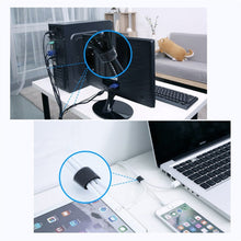 Заредете изображение във визуализатора на галерията – Wozinsky straps cable organizer 2 m Hook and Loop black (WVO2MBK) - TopMag
