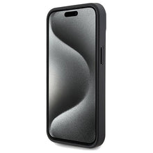 Заредете изображение във визуализатора на галерията – Ferrari Perforated Waves Metal Logo case for iPhone 15 / 14 / 13 - black
