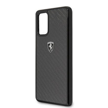 Заредете изображение във визуализатора на галерията – Ferrari Hardcase FEHCAHCS67BK S20+ G985 black/czarny Carbon Heritage - TopMag
