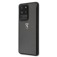 Заредете изображение във визуализатора на галерията – Ferrari Hardcase FEHCAHCS69BK S20 Ultra G988 black/czarny Carbon Heritage - TopMag
