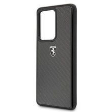Заредете изображение във визуализатора на галерията – Ferrari Hardcase FEHCAHCS69BK S20 Ultra G988 black/czarny Carbon Heritage - TopMag
