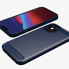 Заредете изображение във визуализатора на галерията – Carbon Case Flexible Cover TPU Case for iPhone 12 Pro / iPhone 12 black - TopMag
