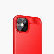 Заредете изображение във визуализатора на галерията – Carbon Case Flexible Cover TPU Case for iPhone 12 Pro / iPhone 12 black - TopMag

