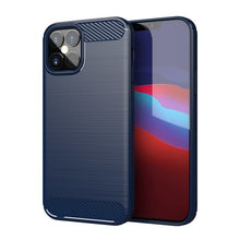 Заредете изображение във визуализатора на галерията – Carbon Case Flexible Cover TPU Case for iPhone 12 Pro Max blue - TopMag

