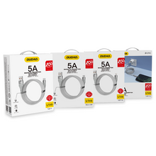 Заредете изображение във визуализатора на галерията – Dudao self-organizing magnetic cable USB cable - micro USB 5 A 1 m gray (L1xsM light gray) - TopMag
