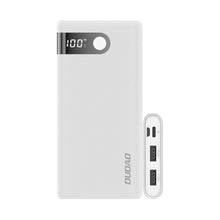Заредете изображение във визуализатора на галерията – Dudao powerbank 10000 mAh 2x USB / USB Type C / micro USB 2 A with LED screen white (K9Pro-01) - TopMag
