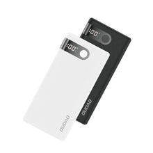 Заредете изображение във визуализатора на галерията – Dudao powerbank 10000 mAh 2x USB / USB Type C / micro USB 2 A with LED screen white (K9Pro-01) - TopMag
