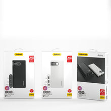 Заредете изображение във визуализатора на галерията – Dudao powerbank 10000 mAh 2x USB / USB Type C / micro USB 2 A with LED screen white (K9Pro-01) - TopMag
