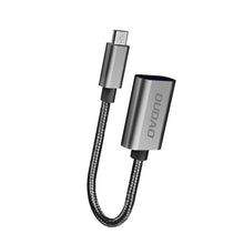 Заредете изображение във визуализатора на галерията – Dudao adapter cable OTG USB 2.0 to micro USB gray (L15M) - TopMag
