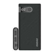 Заредете изображение във визуализатора на галерията – Dudao powerbank 10000 mAh 2x USB / USB Type C / micro USB 2 A with LED screen black (K9Pro-02) - TopMag
