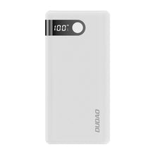 Заредете изображение във визуализатора на галерията – Dudao powerbank 20000 mAh 2x USB / USB Type C / micro USB 2 A with LED screen white (K9Pro-05) - TopMag
